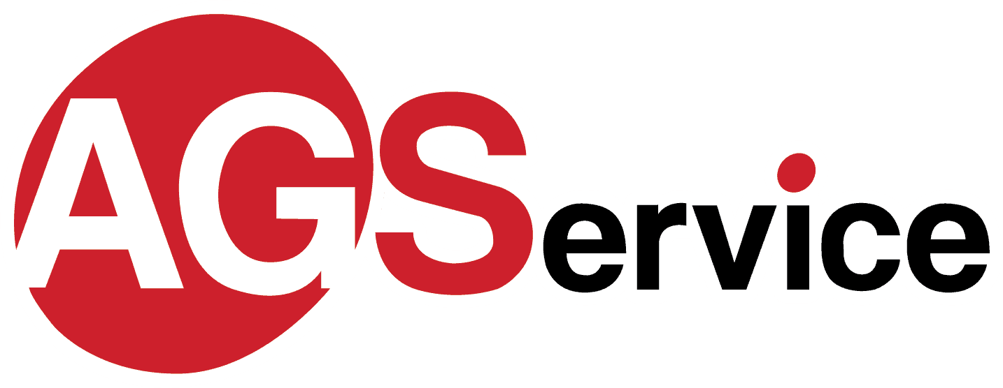 logo for ag service as i farger